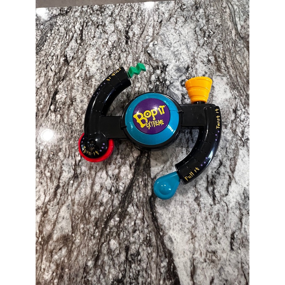 Hasbro Bop It Extreme 1998 Vintage Handheld Electronic Game Black Multi Color